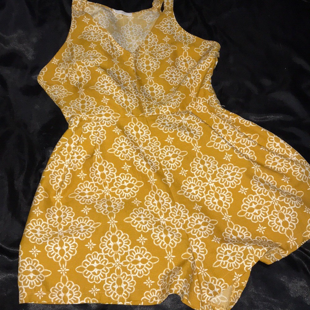 Mustard colored romper